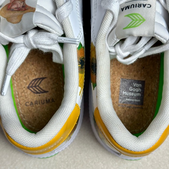 Cariuma x Van Gogh Limited Edition Vegan Leather Spring Sneaker Womens Size 9 - Picture 5 of 8